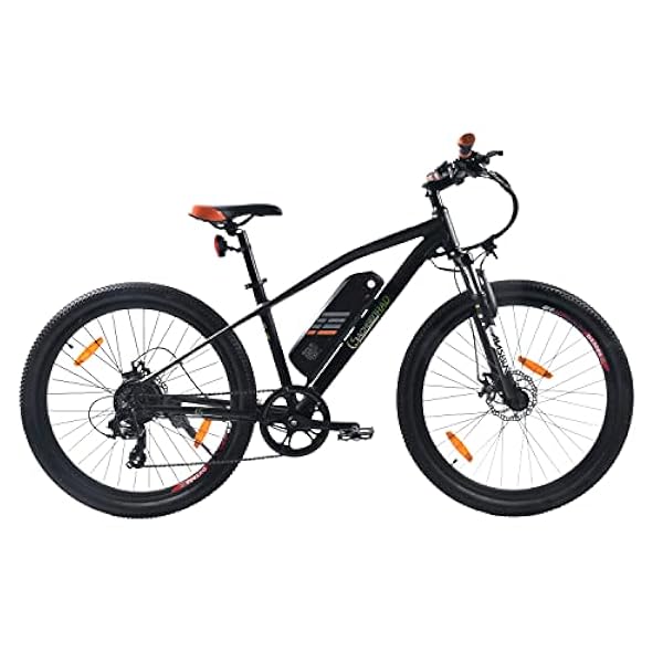 Sharon SachsenRad E-Racing Bike R6, Motor de 240W hasta 25 km/h, 26 Pulgadas, Cambio de Marcha de 7 velocidades, Freno de Disco mecánico, neumático Ancho Kenda,aplicable para Programa de vías Verdes